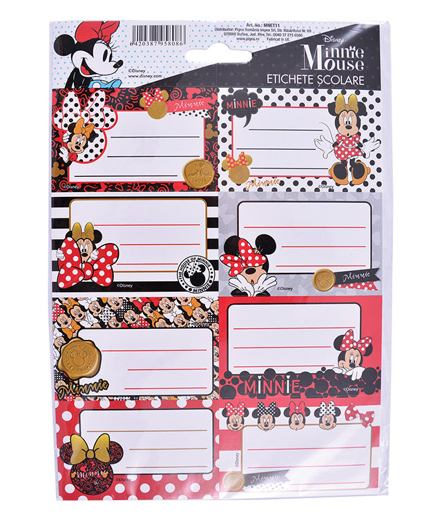 ETICHETE SCOLARE 40/SET MINNIE PIGNA ETICHETE SCOLARE 40/SET MINNIE PIGNA